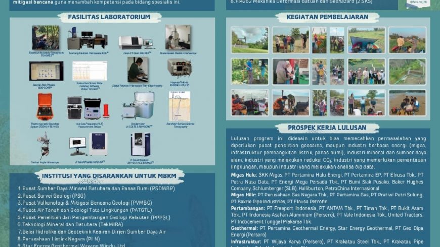 Program Spesialis Fisika Bumi – Kurikulum ITB 2024